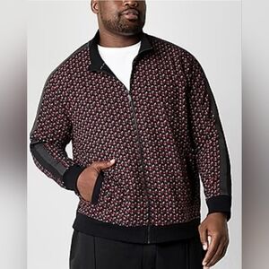 Shaquille O'Neal XLG Mens Fleece Big and Tall Track Jacket Sz 2XL NWT!